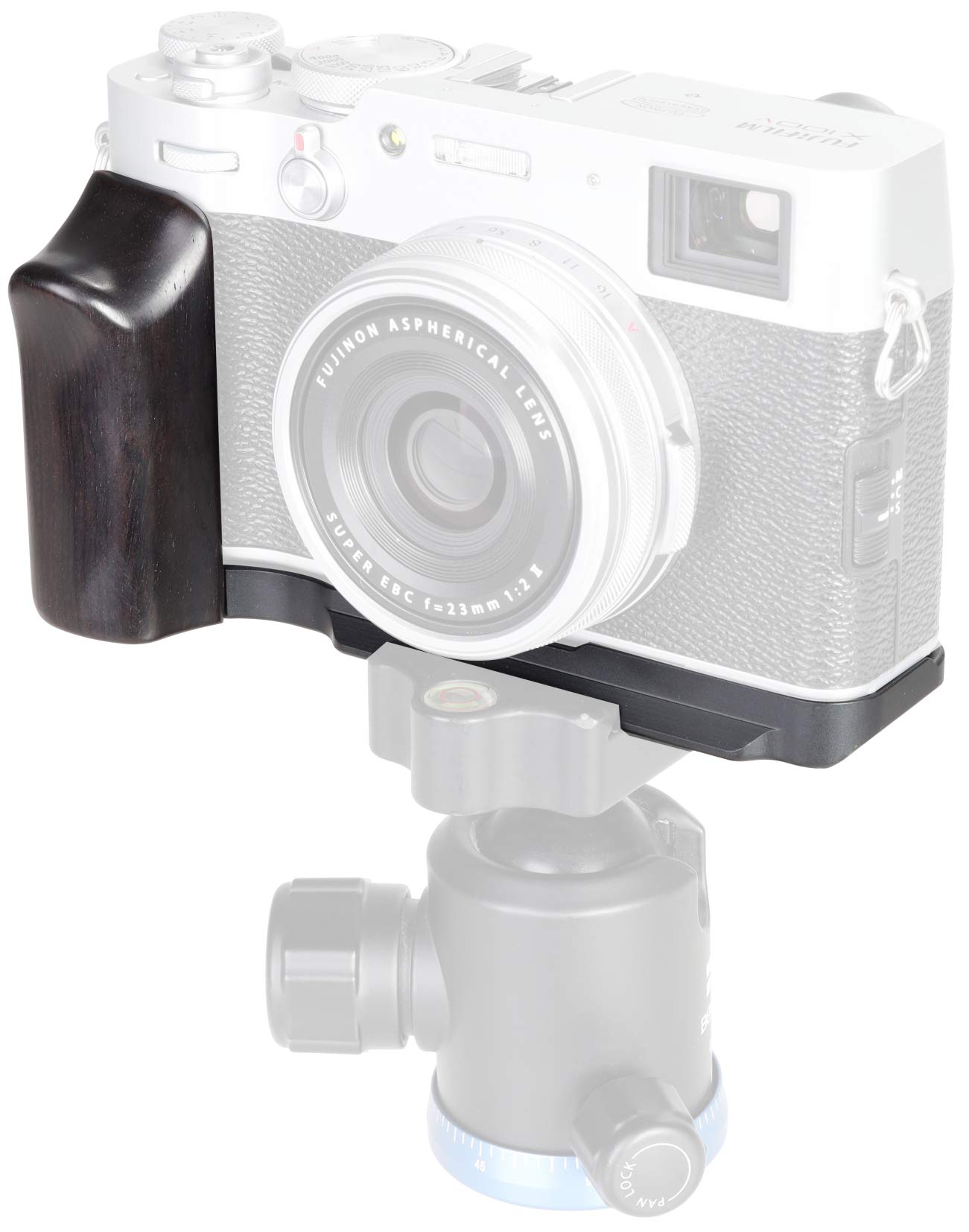 WEPOTO Buy WEPOTO X100V Hand Grip & Quick Release Plate L Bracket for Fujifilm X100V - Durable Aluminium Ebony-1008 - View 5 of 7