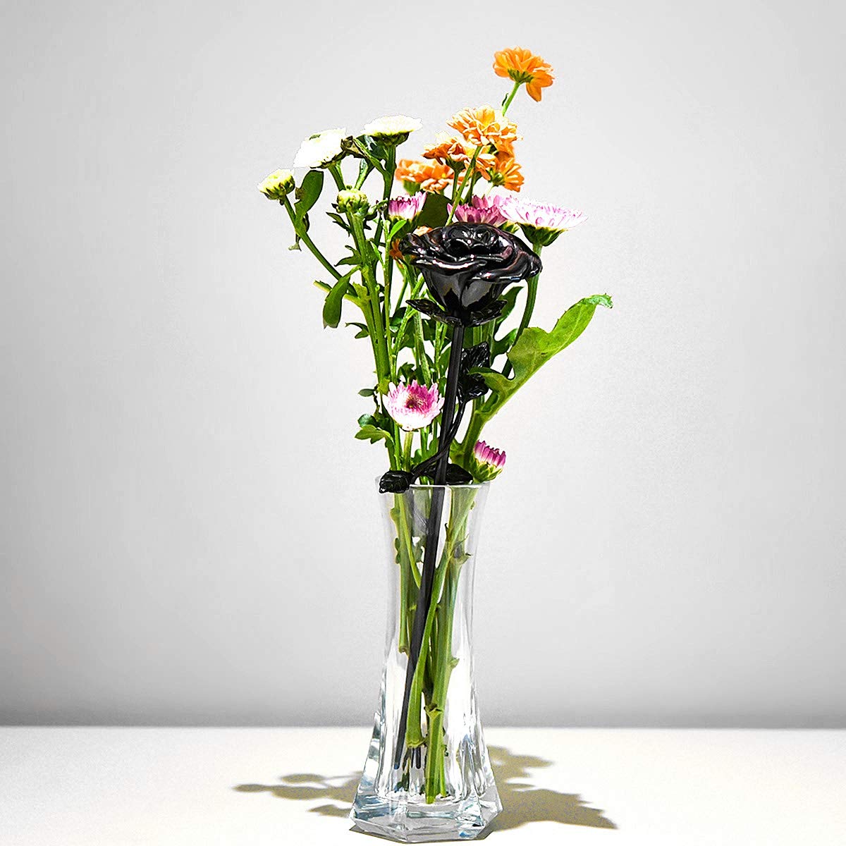 Sunling Sunling Stainless Steel Decorative Rose Flower Cremation Urn for Ashes Memorial Keepsake 9.5 Inches for Human Pet Dog Cat - View 3 of 5