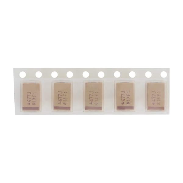 Fielect Fielect 10Pcs 470uF Tantalum Capacitor 6.3V SMD Electrolytic Patch Model for Reliable Performance - View 6 of 8