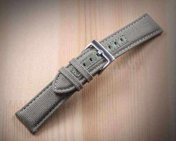 hemsut h Hemsut Canvas Watch Bands Quick Release Military Strap Fabric Replacement 18mm for Men - View 5 of 10