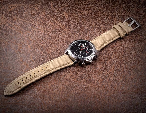 hemsut h Hemsut Military Canvas Watch Bands 18mm Quick Release Fabric Sport Replacement for Men - View 3 of 10