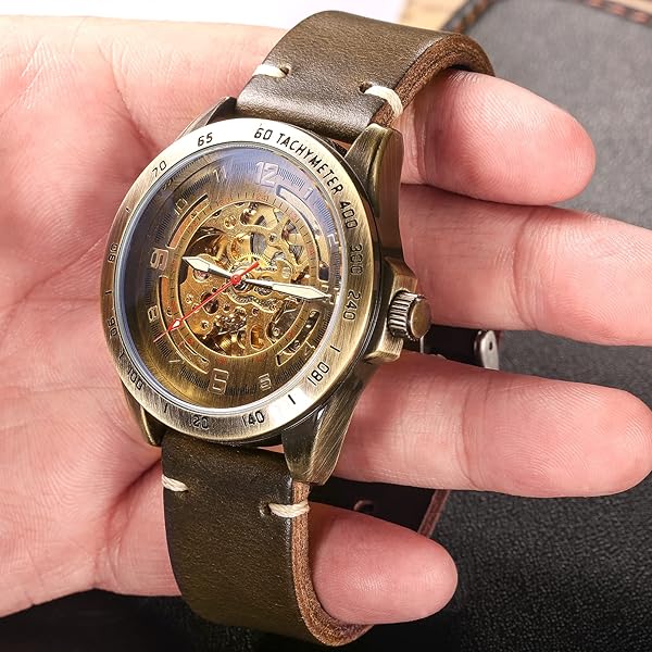 hemsut h Hemsut Leather Watch Bands Horween Leather Strap for Men 18 to 24mm Quick Release Handmade Vintage Replacement Wrap - View 4 of 10