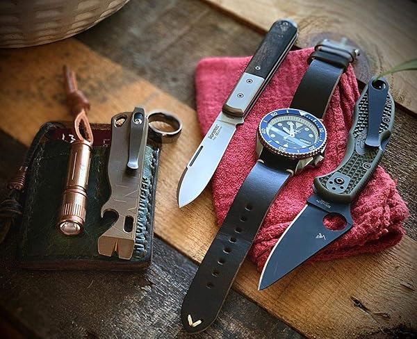 hemsut h Hemsut Leather Watch Bands Horween Leather Strap for Men 18 to 24mm Quick Release Handmade Vintage Replacement Wrap - View 6 of 10