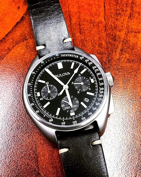 hemsut h Hemsut Leather Watch Bands Horween Leather Strap for Men 18 to 24mm Quick Release Handmade Vintage Replacement Wrap - View 3 of 8