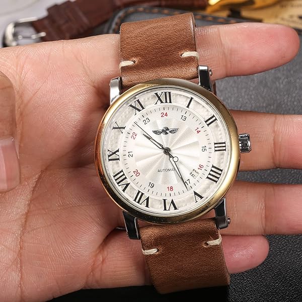 hemsut h Hemsut Leather Watch Bands Horween Leather Strap for Men 18 to 24mm Quick Release Handmade Vintage Replacement Wrap - View 5 of 9