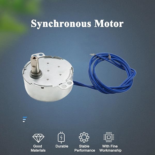 Fielect Fielect Synchronous Motor AC 110V 15-18RPM Turntable Motor CW Direction 4W TYC-50 Double Flat Tapping Shaft for Efficient Performance - View 5 of 9