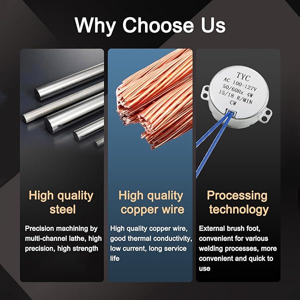 Fielect Fielect Synchronous Motor AC 110V 15-18RPM Turntable Motor CW Direction 4W TYC-50 Double Flat Tapping Shaft for Efficient Performance - View 6 of 9