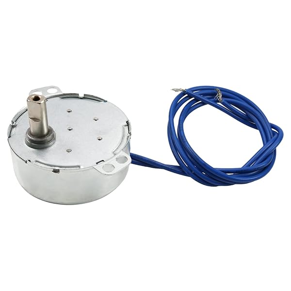 Fielect Fielect Synchronous Motor AC 110V 15-18RPM Turntable Motor CW Direction 4W TYC-50 Double Flat Tapping Shaft for Efficient Performance
