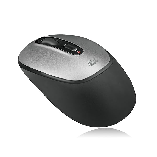 Adesso iMouse A10 Wireless Optical Mouse 2.4 GHz RF 800 1200 1600 DPI Right Left Hand Use Nano Receiver Compatible with Windows Mac - View 2 of 11