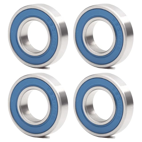 FUSHIBEARING 6901 VRS MAX Cartridge Bearings - 12x24x6mm Chrome Steel Blue Sealed for Bike Hub Pivot (Pack of 4)