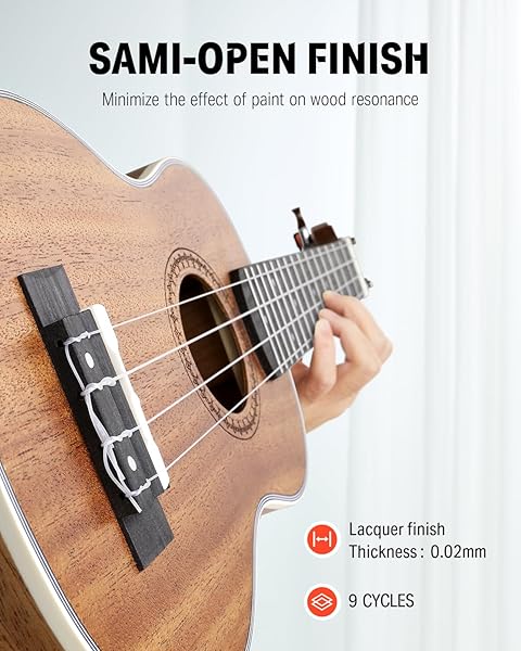 Donner "Donner 23" Ukulele Beginner Kit: Mahogany Wood, Free Lessons, Gig Bag & More - Perfect for New Players!" - View 7 of 9