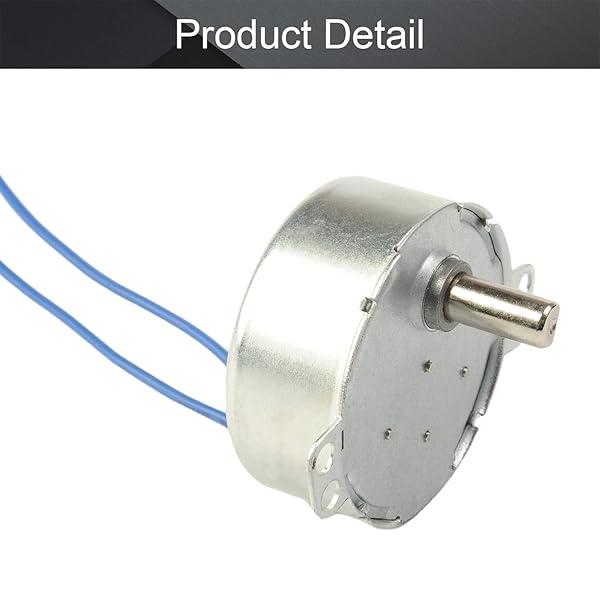 Fielect Fielect Synchronous Motor AC 110V 5-6RPM Turntable Motor CW CCW Direction 4W TYC-50 D Shaft for Efficient Performance - View 6 of 9