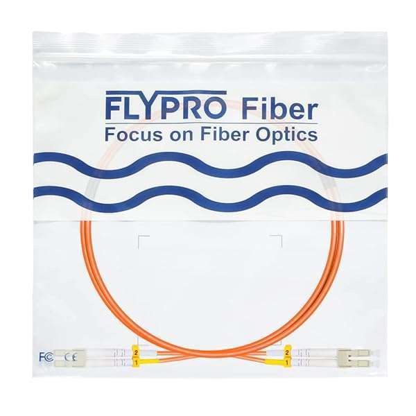 FLYPROFiber FLYPRO 0.2M OM1 LC to LC Fiber Patch Cable - 1GB Duplex 62.5/125um Multimode LSZH | Lengths 0.2m-100m - View 7 of 7