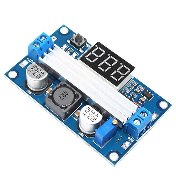 Onyehn Onyehn DC-DC Boost Voltage Converter Module 100W Adjustable Output 3.5-35V Power Regulator Board with LED Voltage Meter 2 Pack - View 4 of 6
