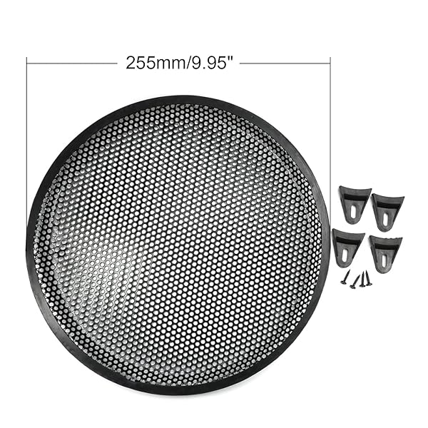 Fielect Fielect 10 Inch Speaker Grill Cover Subwoofer Grille Protector Black Audio Accessories - View 3 of 8