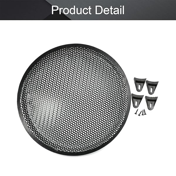 Fielect Fielect 10 Inch Speaker Grill Cover Subwoofer Grille Protector Black Audio Accessories - View 4 of 8