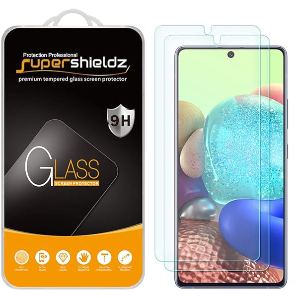 Supershieldz 2 Pack Tempered Glass Screen Protector for Samsung Galaxy A71 5G Anti Scratch Bubble Free Protection