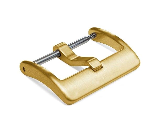 hemsut h Hemsut H 18mm Gold Watch Band Replacement Buckle Brushed 316L Stainless Steel Durable Stylish Accessory - View 4 of 4