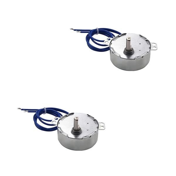 Fielect Fielect 2Pcs Synchronous Motor AC 110V 30-36RPM Turntable Motor CW CCW Direction 4W TYC-50 D Shaft