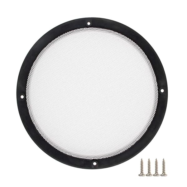 Fielect Fielect 8 Inch Speaker Grill Cover Mesh Gold Decorative Circle Woofer Guard Protector with Screws Audio Accessories 2Pcs - View 4 of 8