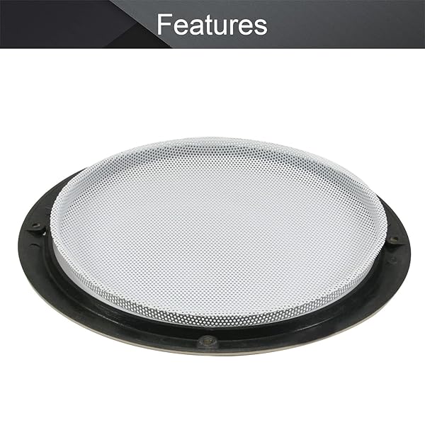 Fielect Fielect 8 Inch Speaker Grill Cover Mesh Gold Decorative Circle Woofer Guard Protector with Screws Audio Accessories 2Pcs - View 6 of 8