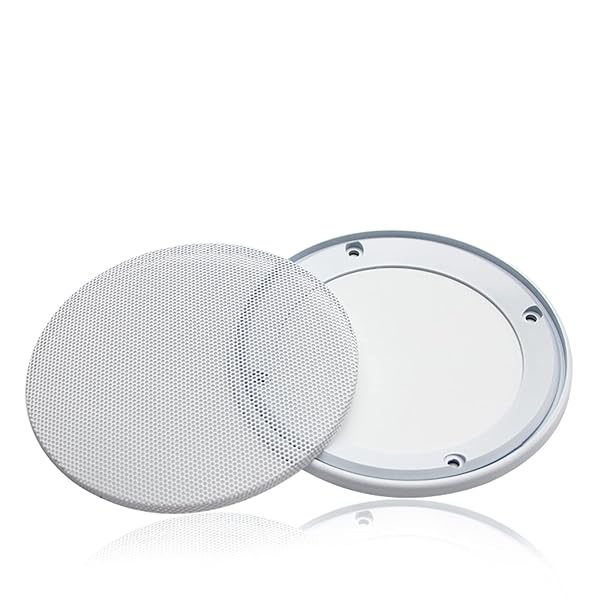 Fielect Fielect 4 Inch Speaker Grill Mesh Decorative Circle Woofer Guard Protector Cover White Metal Trim with Screws Audio Accessories - View 5 of 8