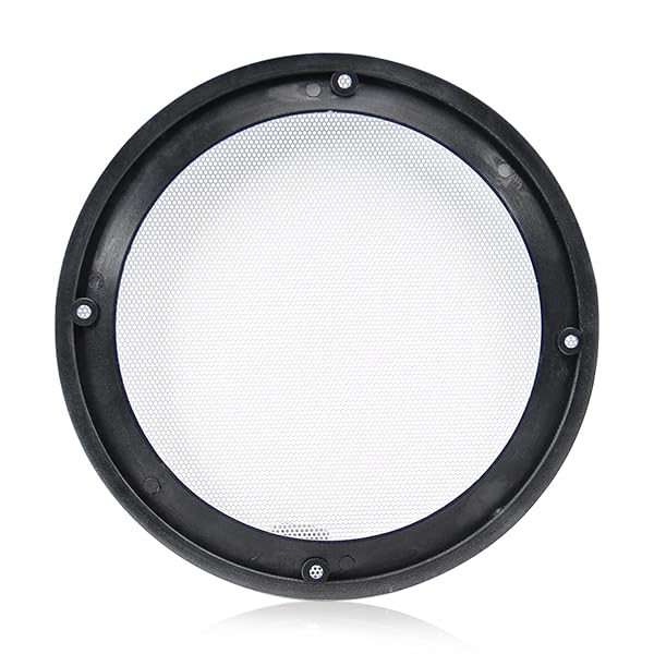 Fielect Fielect 6.5 Inch Speaker Grill Mesh Cover White Metal Trim Subwoofer Guard Protector with Screws Audio Accessories - View 9 of 10