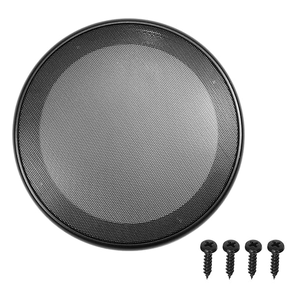 Fielect Fielect 2Pcs 6.5inch Speaker Grill Cover Black Cloth Woofer Guard Protector with Screws for Audio Accessories - View 2 of 7