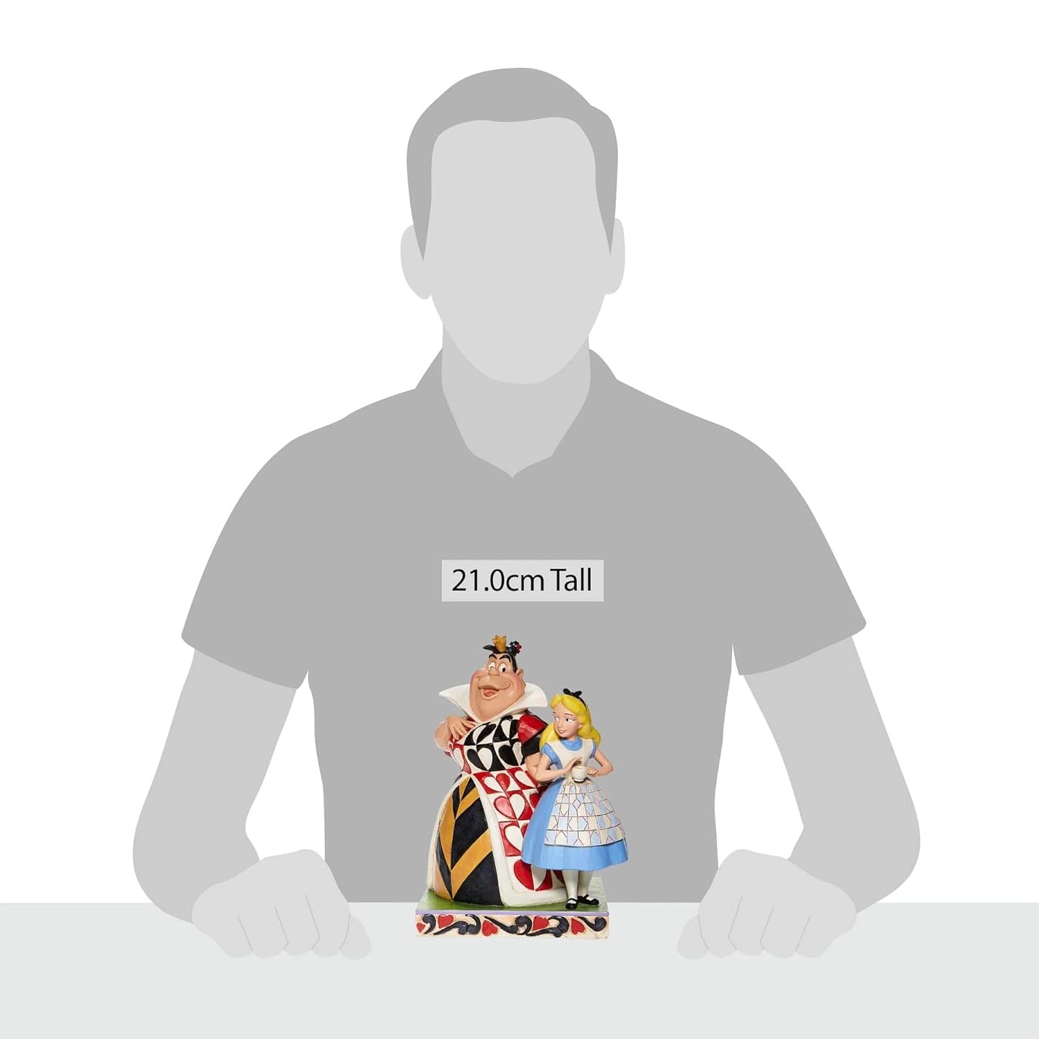 Enesco Enesco Disney Traditions Jim Shore Alice in Wonderland Queen of Hearts Figurine - 8.25 Inch Multicolor Collectible - View 6 of 8