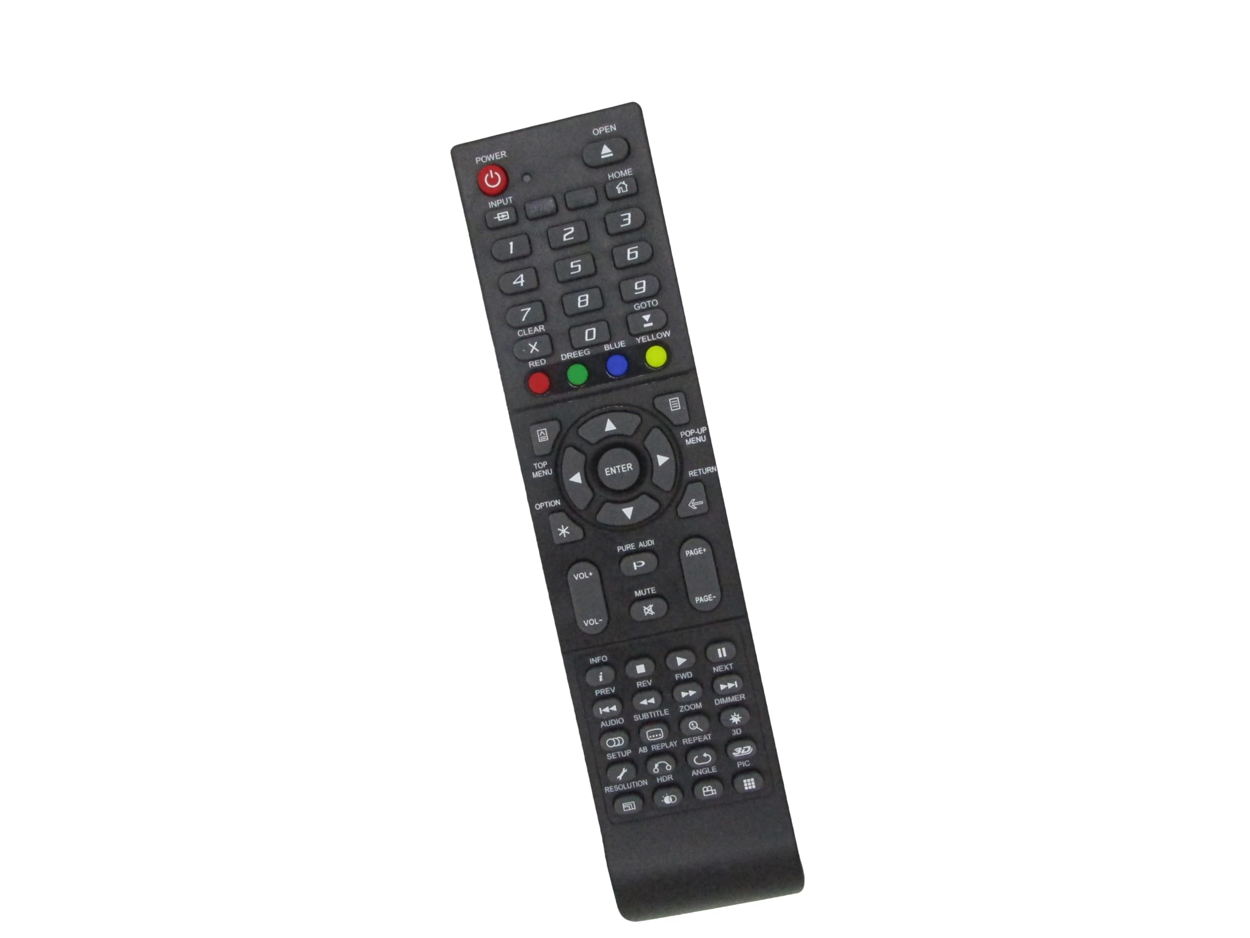 HCDZ Replacement Remote Control for Oppo UDP-203 UDP-205 BDT-101CI 4K Ultra HD Blu-ray Player