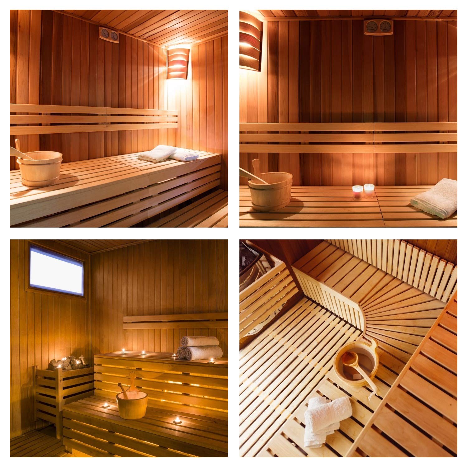 KAKUNM Premium Kakunm Sauna Bucket & Ladle Set - Cedar Wood Sauna Accessories for Men & Women - View 7 of 7