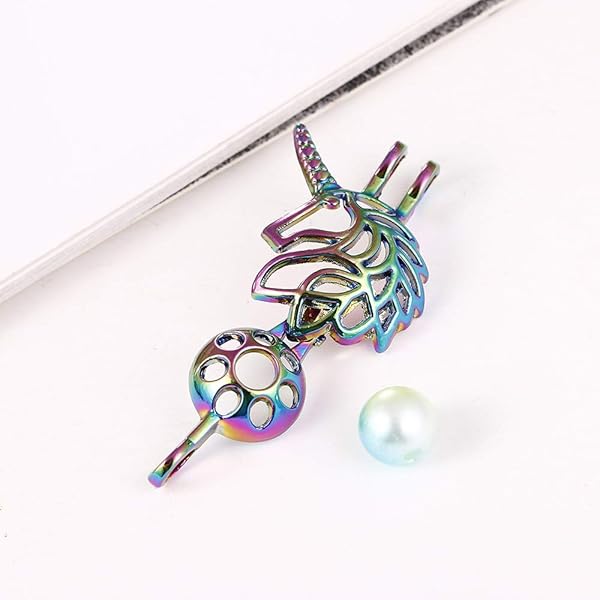 Vie jeune Vie Jeune Mixed Pearl Cage Locket Pendants Set Essential Oil Diffuser Necklace Bracelet Jewelry Making Craft Bulk Beads Gifts for Women - View 4 of 7