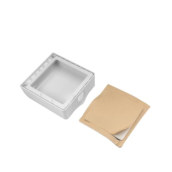 Fielect Fielect Weatherproof Outlet Cover Plug Protector for Retrofit Siding Construction White 120 Type 137x145x48mm 1 Piece - View 4 of 10