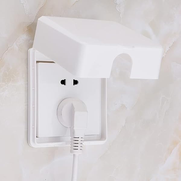 Fielect Fielect Weatherproof Outlet Cover Plug Protector for Retrofit Siding Construction White 120 Type 137x145x48mm 1 Piece - View 10 of 10