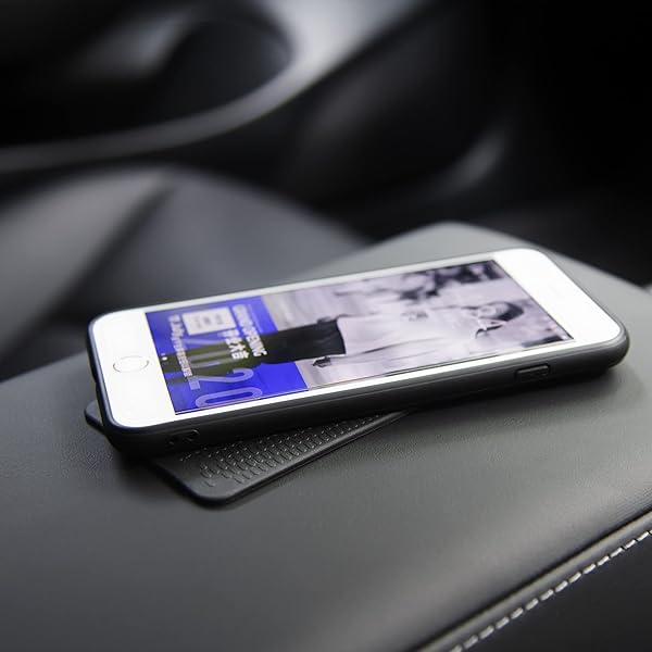 JIMISHA JIMISHA Car Dashboard Non Slip Mat Anti Slide Sticky Pad for Radar Detector Cell Phone Keys GPS Coins 2 Pack 6.3x2.8 inch - View 7 of 8