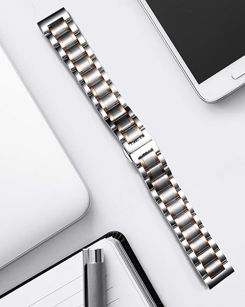 BINLUN BINLUN Stainless Steel Watch Bands Quick Release 12mm to 24mm Universal Metal Replacement Straps for Men and Women in 6 Colors - View 3 of 7