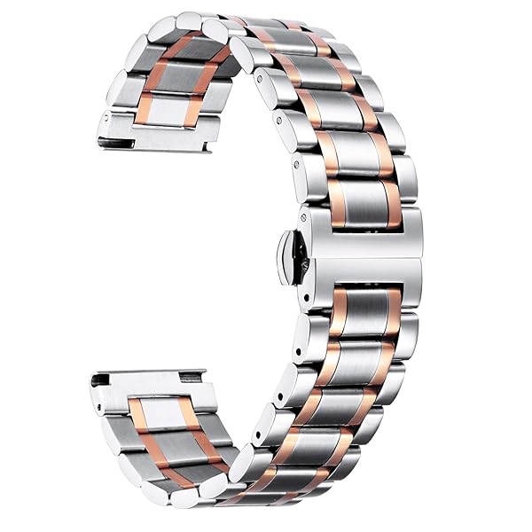 BINLUN BINLUN Stainless Steel Watch Bands Quick Release 12mm to 24mm Universal Metal Replacement Straps for Men and Women in 6 Colors - View 2 of 7