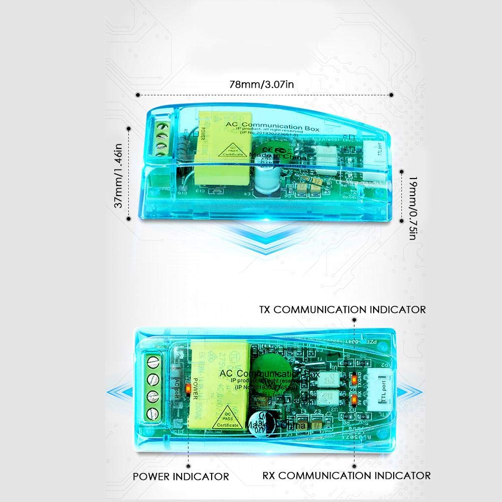 Walfront PZEM-004T Communication Module Voltage Current Power Frequency Energy Monitor with Housing and PC Software for 100A CT - View 2 of 9