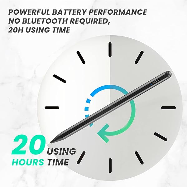 EDIVIA 2022 Chromebook X360 Laptop Stylus Active Pen with Ultra Fine Tip Rechargeable for Drawing and Writing Black - View 3 of 7