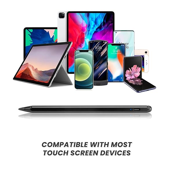 EDIVIA 2022 Chromebook X360 Laptop Stylus Active Pen with Ultra Fine Tip Rechargeable for Drawing and Writing Black - View 5 of 7