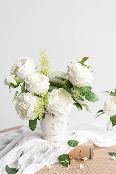 Ling's moment Ling's Moment Silk Austin Roses Artificial Flowers for Wedding Bouquets Centerpieces Party Home Decoration - View 4 of 8