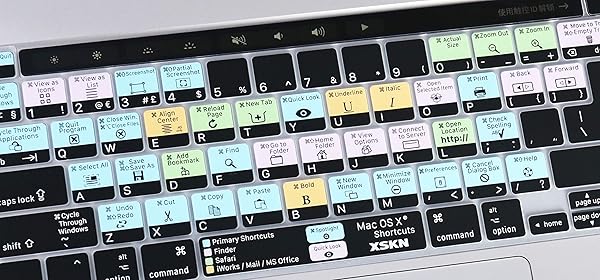 XSKN XSKN Silicone Keyboard Cover for 2019 MacBook Pro 16 inch A2141 and 2020 MacBook Pro 13.3 inch A2338 M1 A2251 A2289 with Touch Bar - View 5 of 9