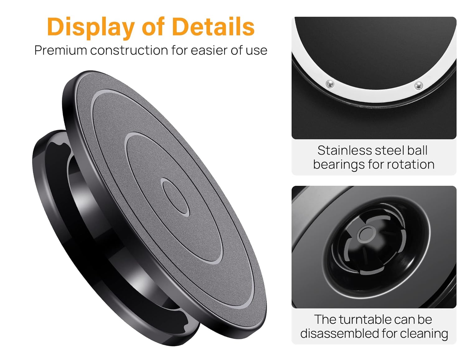 Kootek Kootek 11 Inch Rotate Turntable Sculpting Wheel Lightweight Cake Decorating and Display Stand for Painting and Spraying - View 3 of 8
