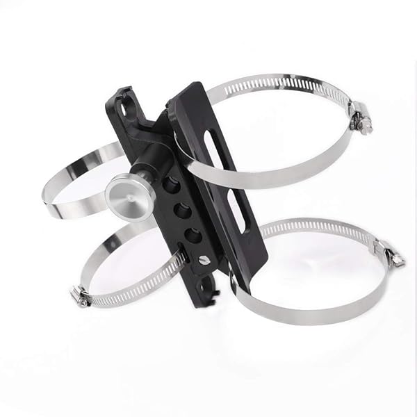 GUAIMI GUAIMI Adjustable Fire Extinguisher Mount Holder Bracket for Wrangler TJ JK JKU JL UTVs Polaris RZR Ranger Home Boat Silver - View 7 of 8