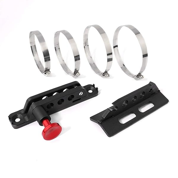 GUAIMI GUAIMI Adjustable Fire Extinguisher Mount Holder Bracket for Wrangler TJ JK JKU JL UTVs Polaris RZR Ranger Home Boat Red - View 4 of 8