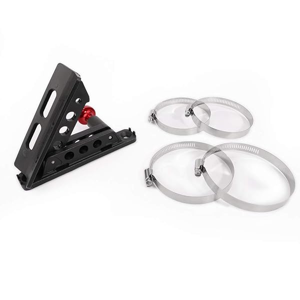 GUAIMI GUAIMI Adjustable Fire Extinguisher Mount Holder Bracket for Wrangler TJ JK JKU JL UTVs Polaris RZR Ranger Home Boat Red - View 6 of 8