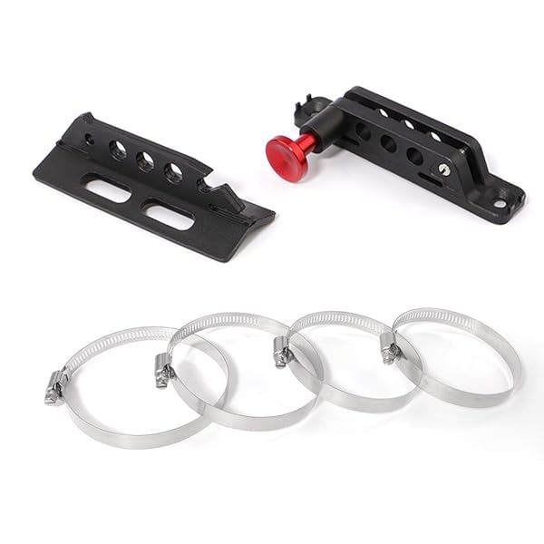 GUAIMI GUAIMI Adjustable Fire Extinguisher Mount Holder Bracket for Wrangler TJ JK JKU JL UTVs Polaris RZR Ranger Home Boat Red - View 7 of 8