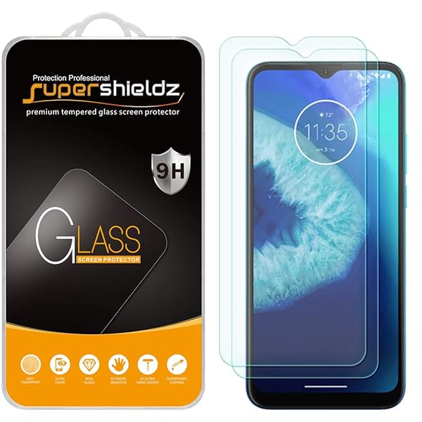 Supershieldz Supershieldz 2 Pack Tempered Glass Screen Protector for Motorola Moto G8 Power Lite Anti Scratch Bubble Free - View 2 of 5