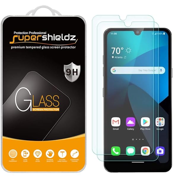 Supershieldz 2 Pack Tempered Glass Screen Protector for LG Harmony 4 Anti Scratch Bubble Free