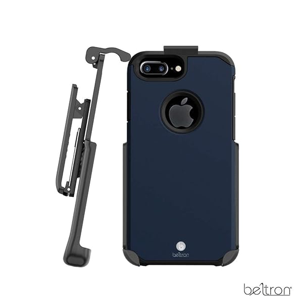 BELTRON BELTRON Slim Heavy Duty Case with Belt Clip for iPhone 8 Plus 7 Plus Midnight Blue Full Protection and Rotating Kickstand - View 5 of 9